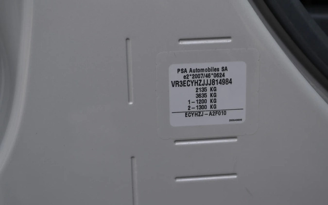 Peugeot Rifter cena 55555 przebieg: 148030, rok produkcji 2018 z Serock małe 562